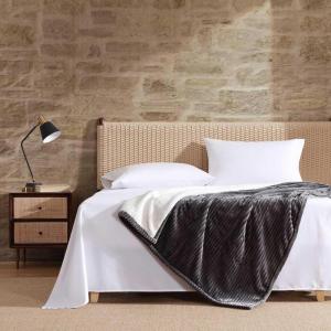 imageEddie Bauer  Heated Blanket UltraSoft Rib Plush Throw Blanket wSolid Sherpa Reverse Knitted Bedding for Couch or Bed w 4 Heat Settings ampamp Auto ShutOff Lookout Mountain Green 50quot x 70quotMountain Valley Grey