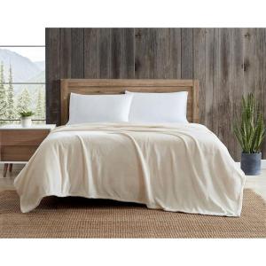 imageEddie Bauer  Twin Blanket UltraSoft Plush Bedding Medium Weight Perfect for Layering Dorm Essentials Black TwinIvory