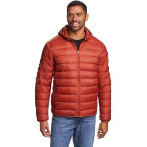 imageEddie Bauer Mens CirrusLite Hooded Down JacketRed ClayRed