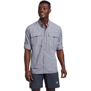 imageEddie Bauer Mens UPF Guide 20 LongSleeve ShirtDusted Indigo
