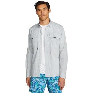 imageEddie Bauer Mens UPF Guide 20 LongSleeve ShirtLight Gray