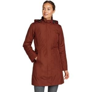 imageEddie Bauer Womens Girl on the Go Insulated Waterproof Trench CoatDark Sable