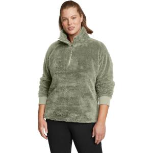 imageEddie Bauer Womens Quest Plush 14 Zip RelaxedPlusSage