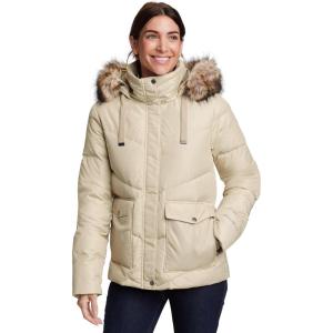 imageEddie Bauer Womens Lodge Cascadian Down HoodiePlusEcru