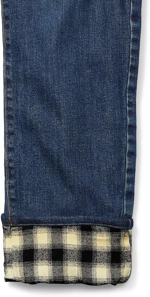 imageEddie Bauer Womens Boyfriend FlannelLined JeansRinsed