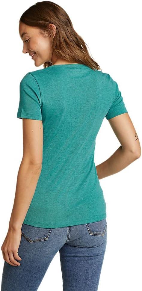 imageEddie Bauer Womens Favorite ShortSleeve VNeck TShirtDusty Jade