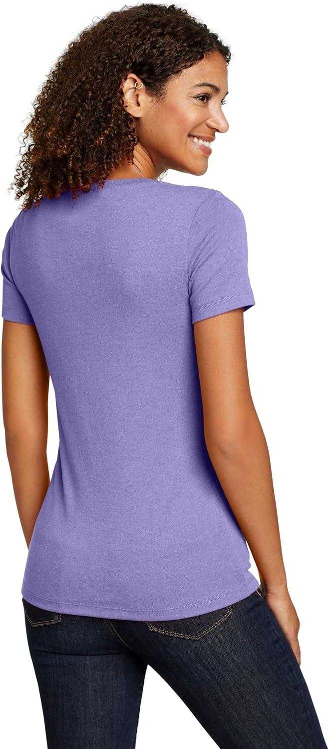 imageEddie Bauer Womens Favorite ShortSleeve VNeck TShirtPansy