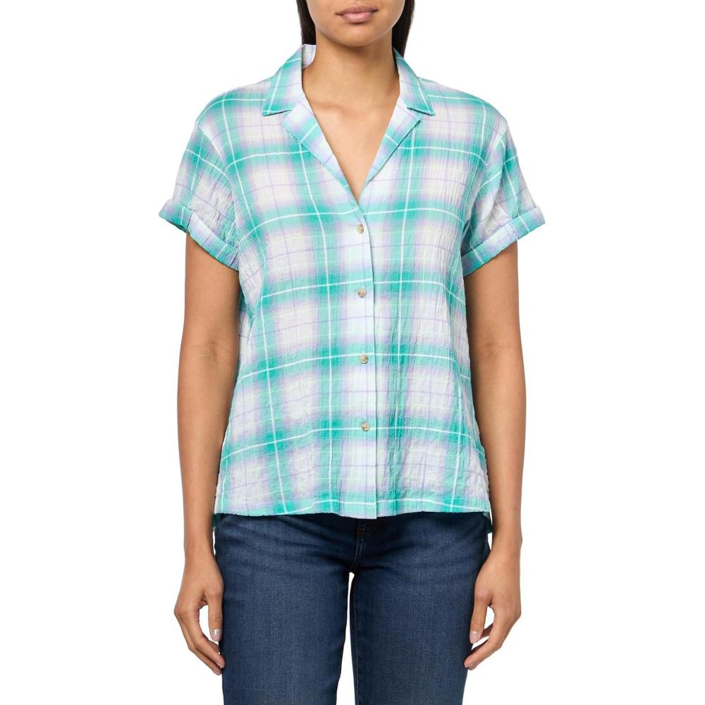 imageEddie Bauer Mens Wt Ss Packable Camp ShirtSea Green