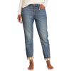 imageEddie Bauer Womens Boyfriend FlannelLined JeansWashed Indigo