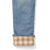 imageEddie Bauer Womens Boyfriend FlannelLined JeansWorn Light