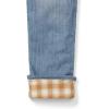 imageEddie Bauer Womens Boyfriend FlannelLined JeansWorn Light