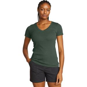 imageEddie Bauer Womens Favorite ShortSleeve VNeck TShirtLoden
