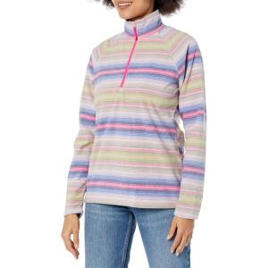 imageEddie Bauer Womens Quest Fleece 14Zip  SolidPale Lavendar