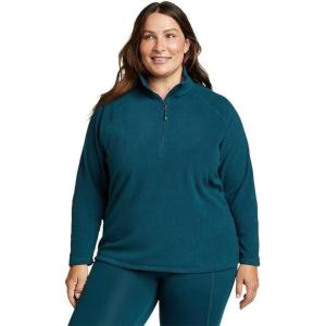 imageEddie Bauer Womens Quest Fleece 14Zip  SolidPeacock