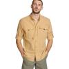 imageEddie Bauer Mens UPF Guide 20 LongSleeve ShirtAlaska Gold