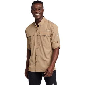 imageEddie Bauer Mens UPF Guide 20 LongSleeve ShirtTawny