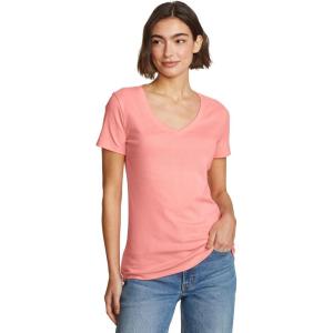 imageEddie Bauer Womens Eddie Bauer Fav VNeck TeePink Grapefruit