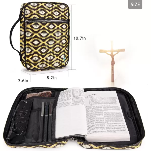 Montana West Bible Covers for Women Men with Leather Bookmark Carrying Book Case Church Bag Bible Protective with Zippered Pocket MWC-126CAMO