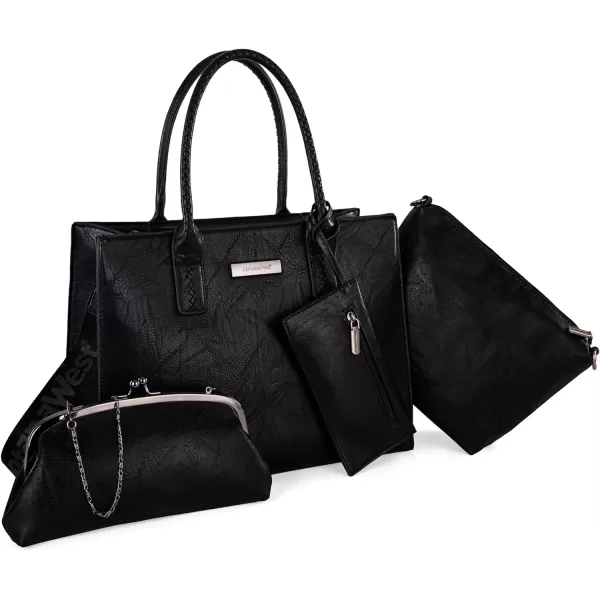 Montana West Handbags Sets 4pcs for Women Large Tote Bags Crossbody Purse Elegant Clutch &amp; Coin Pouch