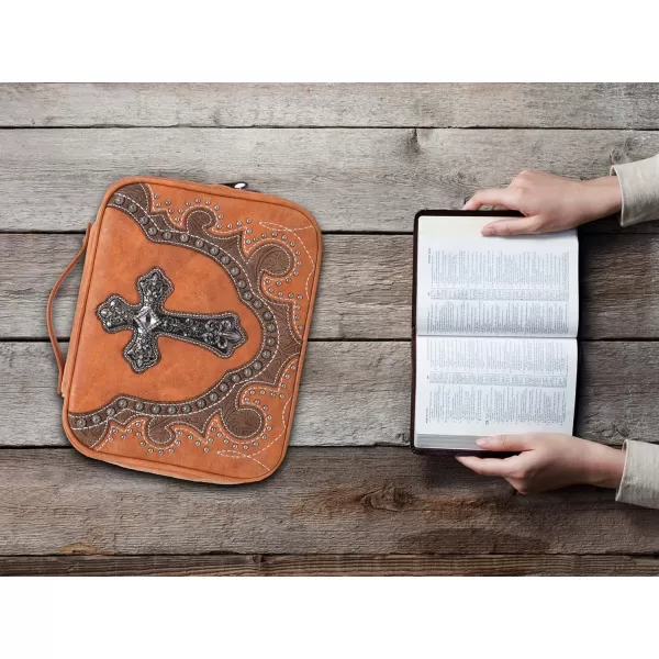 Montana West Western Style Embroidered Bible Covers for Women Men Bible Carrying Case Church Bag Bible Protective