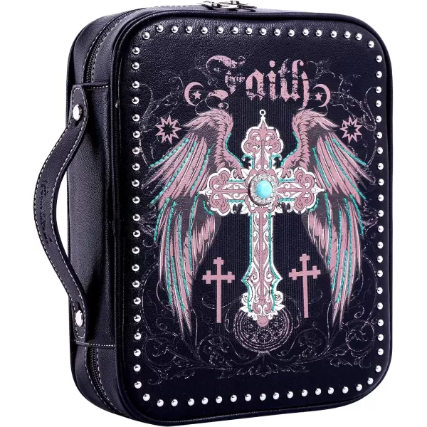 Montana West Western Style Embroidered Bible Covers for Women Men Bible Carrying Case Church Bag Bible Protective