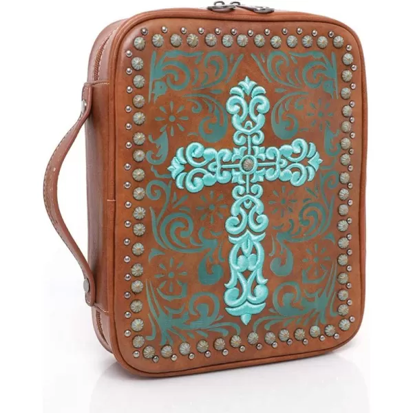 Montana West Western Style Embroidered Bible Covers for Women Men Bible Carrying Case Church Bag Bible Protective