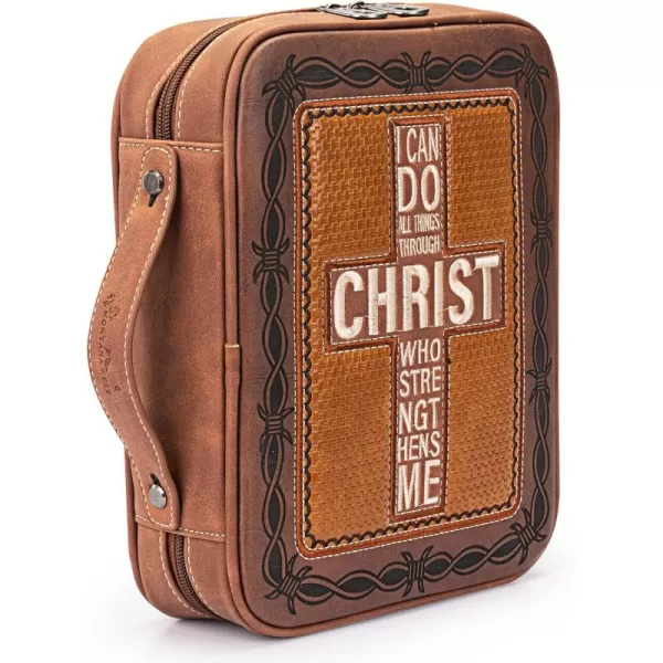 Montana West Western Style Embroidered Bible Covers for Women Men Bible Carrying Case Church Bag Bible Protective