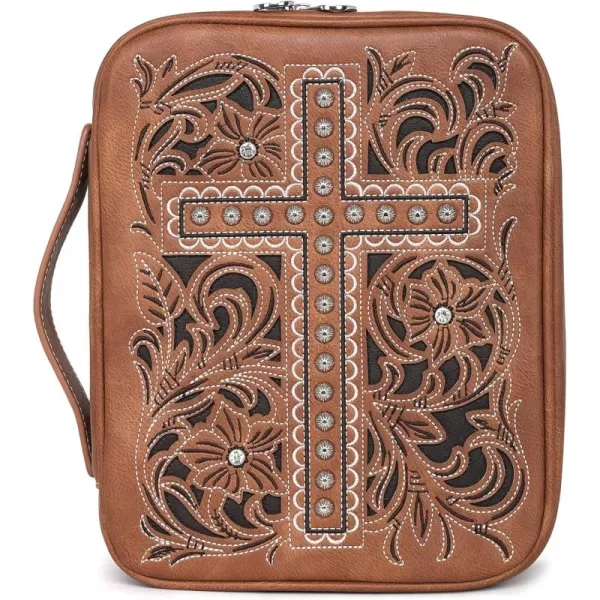 Montana West Western Style Embroidered Bible Covers for Women Men Bible Carrying Case Church Bag Bible Protective