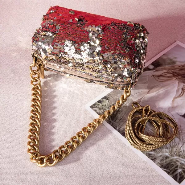 Montana West Glitter Crossbody Bags for Women Bling Purse Mini Handbag Party Bag