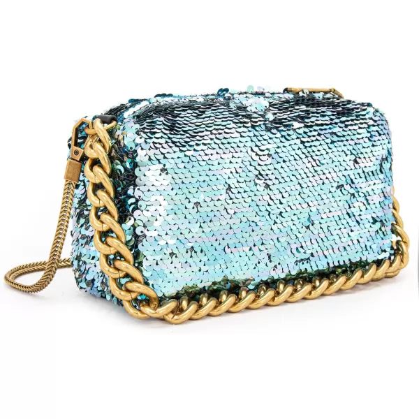 Montana West Glitter Crossbody Bags for Women Bling Purse Mini Handbag Party Bag