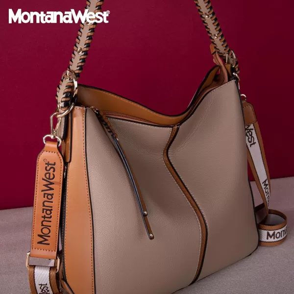 Montana West Hobo Handbag for Women Large Purses and Handbags with Studs and Crossbody Strap