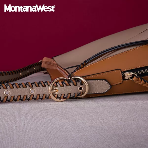 Montana West Hobo Handbag for Women Large Purses and Handbags with Studs and Crossbody Strap