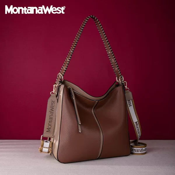 Montana West Hobo Handbag for Women Large Purses and Handbags with Studs and Crossbody Strap