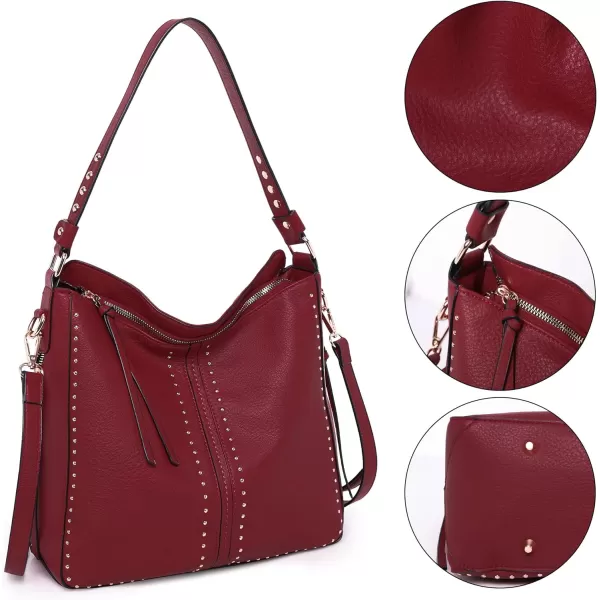 Montana West Hobo Handbag for Women Large Purses and Handbags with Studs and Crossbody Strap