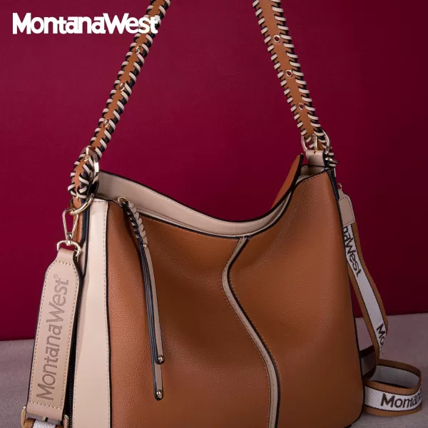 Montana West Hobo Handbag for Women Large Purses and Handbags with Studs and Crossbody Strap