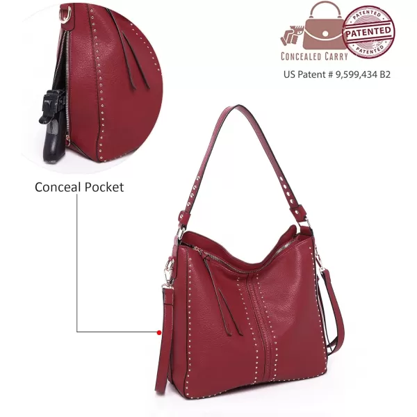 Montana West Hobo Handbag for Women Large Purses and Handbags with Studs and Crossbody Strap