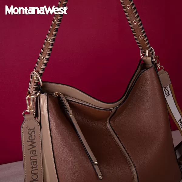 Montana West Hobo Handbag for Women Large Purses and Handbags with Studs and Crossbody Strap