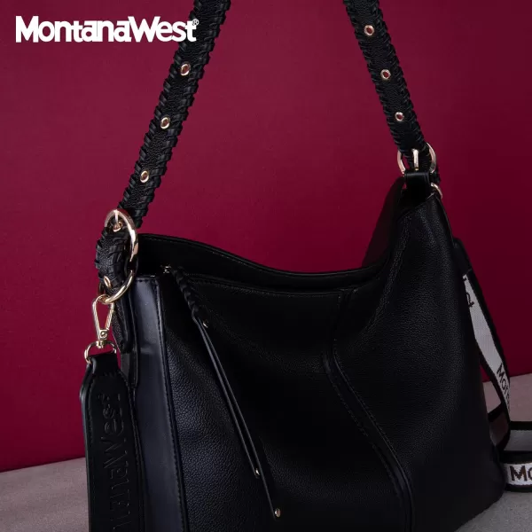 Montana West Hobo Handbag for Women Large Purses and Handbags with Studs and Crossbody Strap