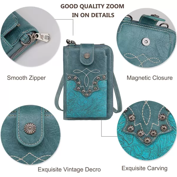 Montana West Small Crossbody Cell Phone Purses for Women Western CellPhone Wallet Bags with Coin Pocket