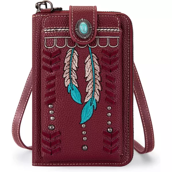 Montana West Small Crossbody Cell Phone Purses for Women Western CellPhone Wallet Bags with Coin Pocket