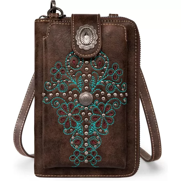 Montana West Small Crossbody Cell Phone Purses for Women Western CellPhone Wallet Bags with Coin Pocket