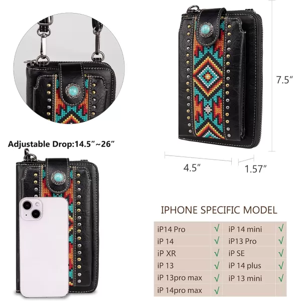 Montana West Small Crossbody Cell Phone Purses for Women Western CellPhone Wallet Bags with Coin Pocket