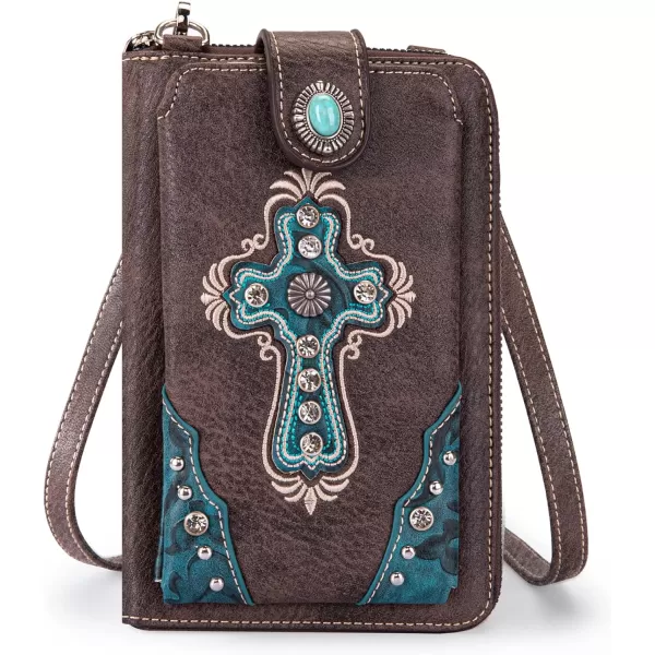 Montana West Small Crossbody Cell Phone Purses for Women Western CellPhone Wallet Bags with Coin Pocket