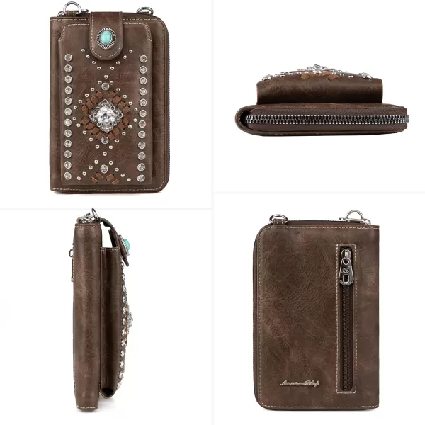 Montana West Small Crossbody Cell Phone Purses for Women Western CellPhone Wallet Bags with Coin Pocket