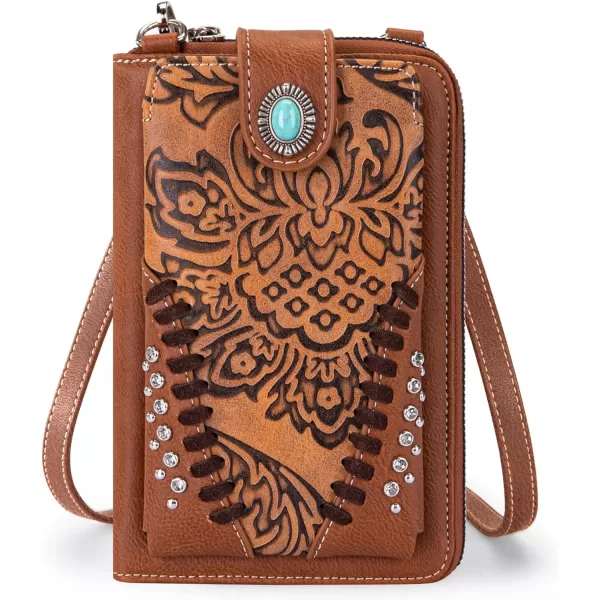 Montana West Small Crossbody Cell Phone Purses for Women Western CellPhone Wallet Bags with Coin Pocket