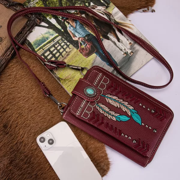 Montana West Small Crossbody Cell Phone Purses for Women Western CellPhone Wallet Bags with Coin Pocket