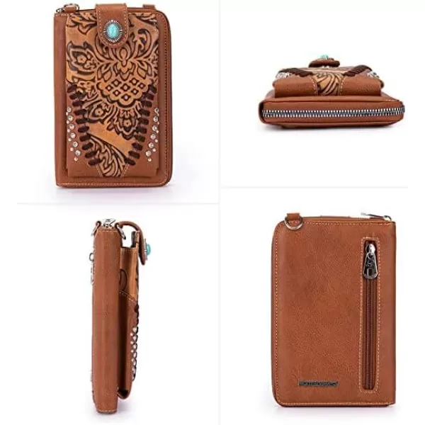 Montana West Small Crossbody Cell Phone Purses for Women Western CellPhone Wallet Bags with Coin Pocket