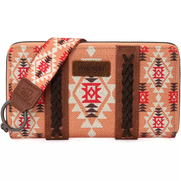 Montana West × Wrangler Wristlet Western Wallet Boho Aztec Credit Card Holder for Women WG2202-W006CF