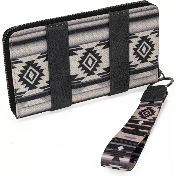 Montana West × Wrangler Wristlet Western Wallet Boho Aztec Credit Card Holder for Women WG2202-W006CF