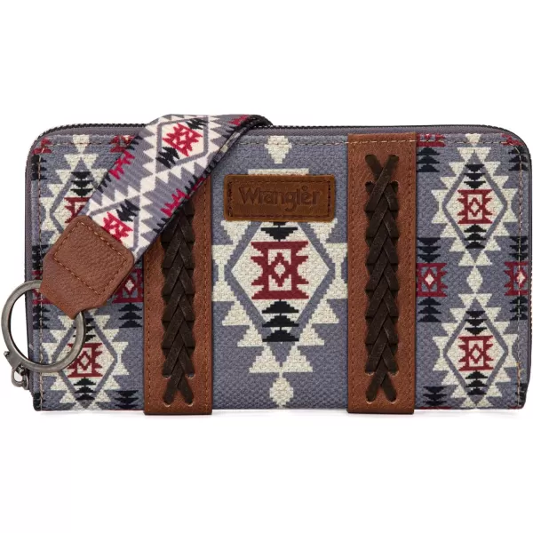 Montana West × Wrangler Wristlet Western Wallet Boho Aztec Credit Card Holder for Women WG2202-W006CF